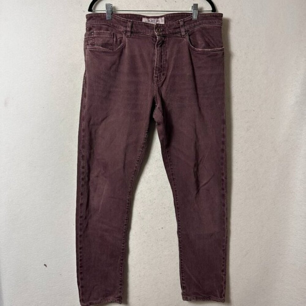Teleria Zed jeans Burgundy Red Cobra 19 Pants denim concept Made in Italy 38x31